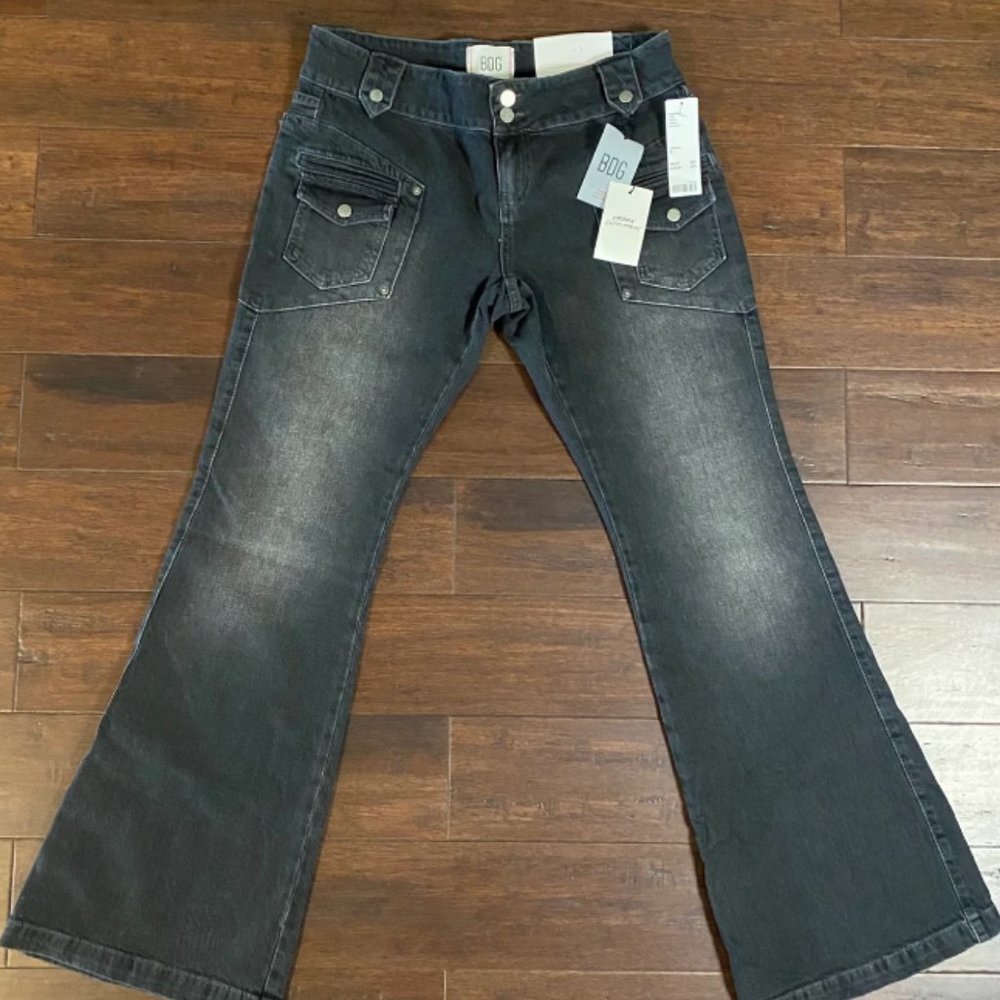 Y2K Black Micro Flare Jeans